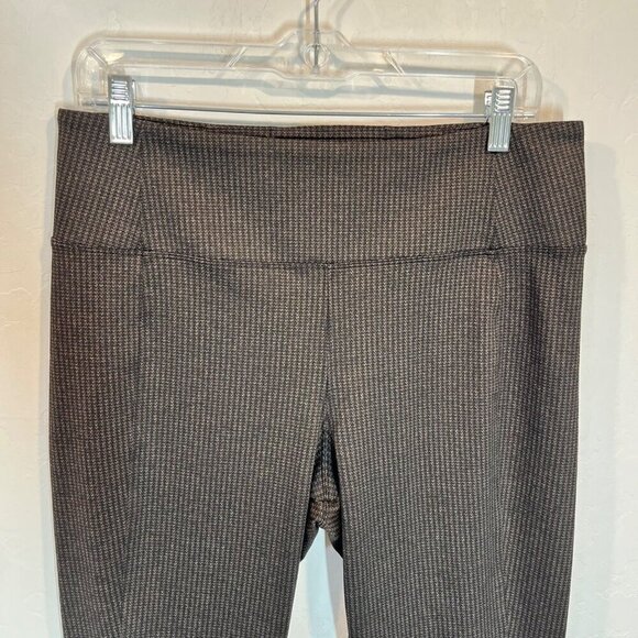 Athleta Delancey Houndstooth tight Brown leggings Size L pockets - Picture 5 of 12